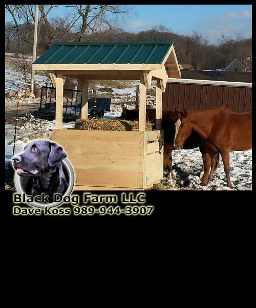 Amish Built Hay Feeders