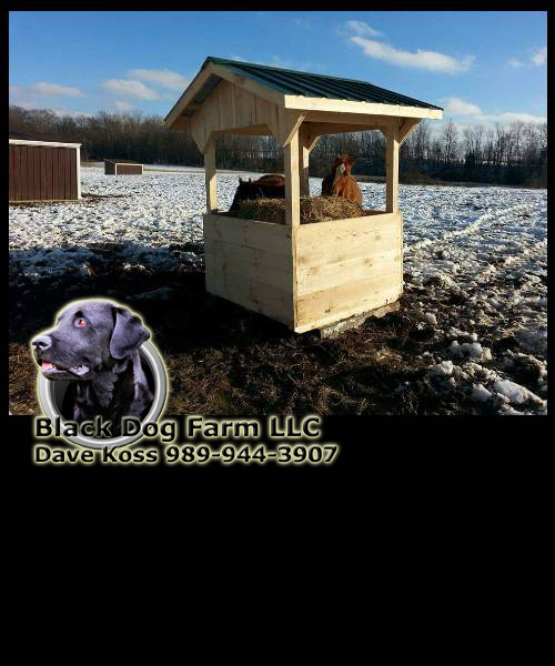 Amish Built Hay Feeder