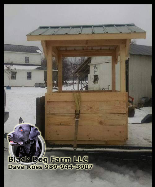 Amish Built Hay Feeder  
